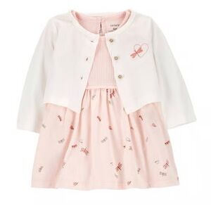 Carter’s Baby Girl Dress w/Matching Cardigan